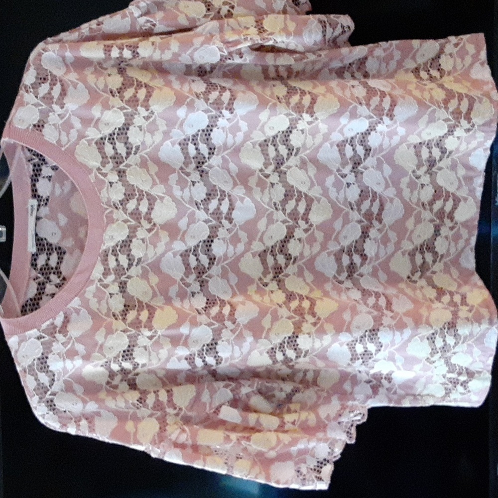 Zara cropped lace top